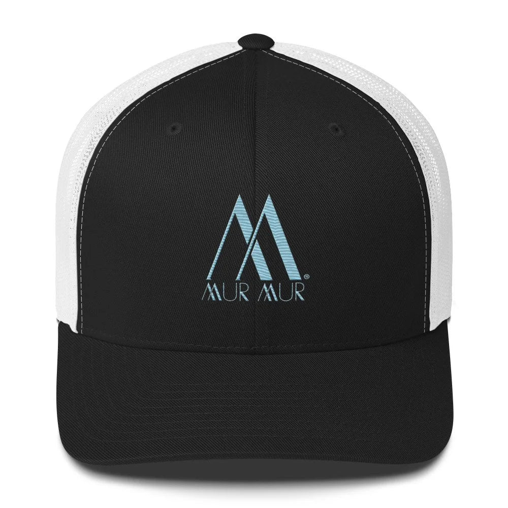Mur Mur Embroidered Trucker Cap (Blue Thread) — Navy