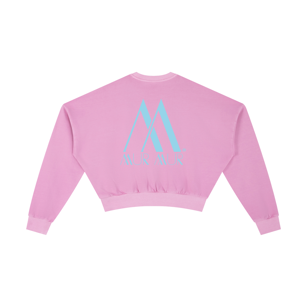 Mur Mur Vintage-Washed Cropped Sweatshirt