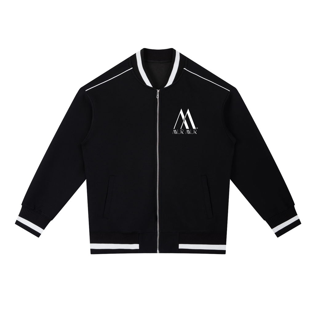 Mur Mur Contrast-Piping Bomber Jacket