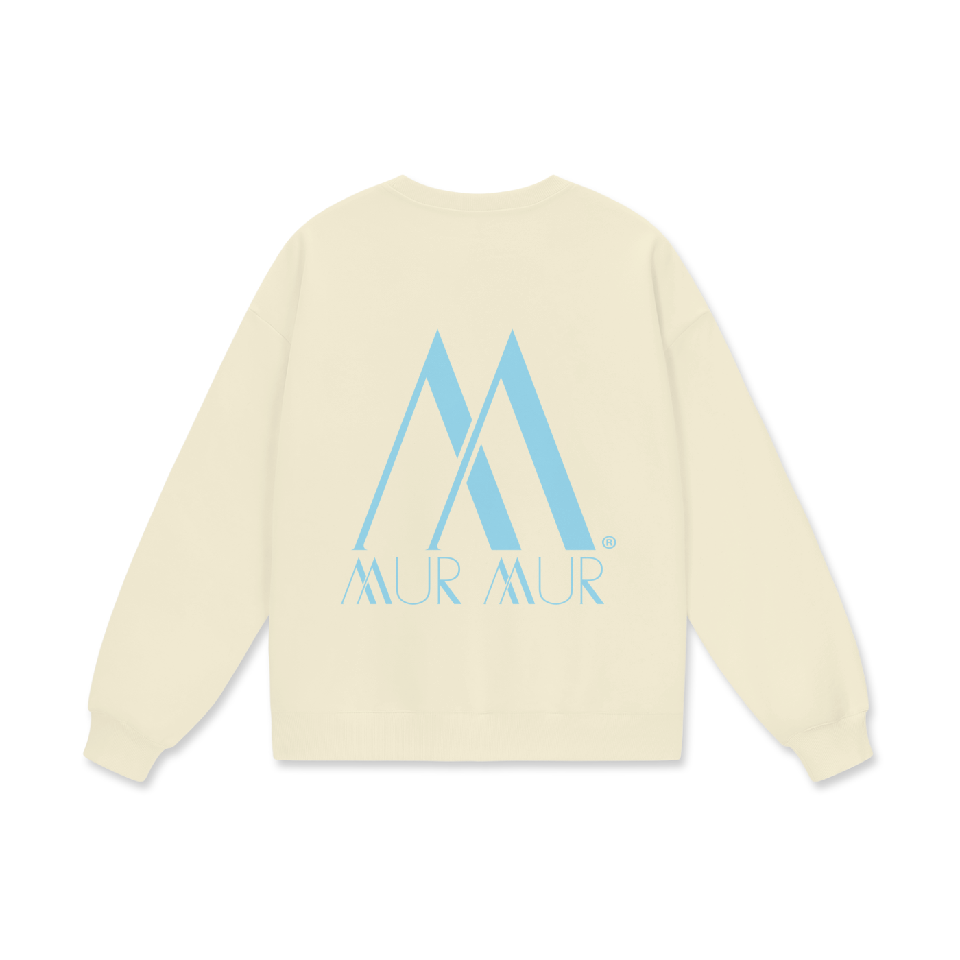 Mur Mur Essential Heavyweight Drop-Shoulder Sweatshirt (Blue Logo)