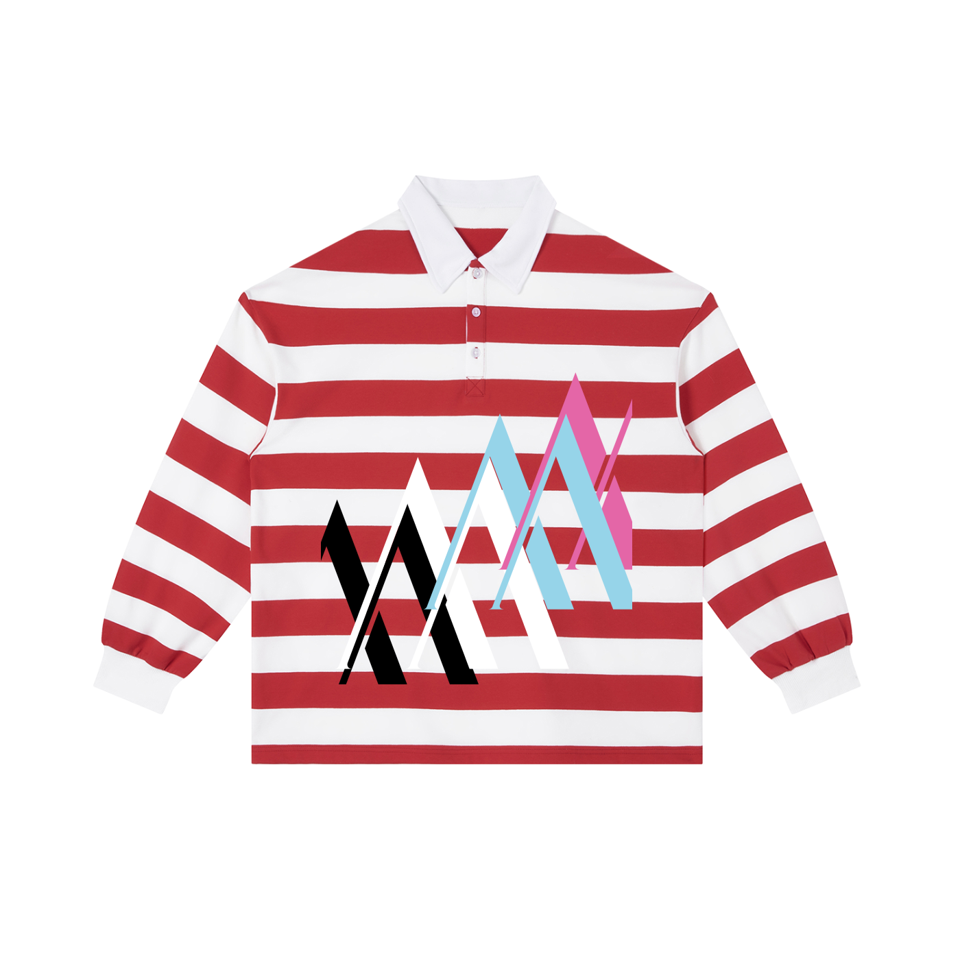 Mur Mur Color-Block Striped Rugby Shirt