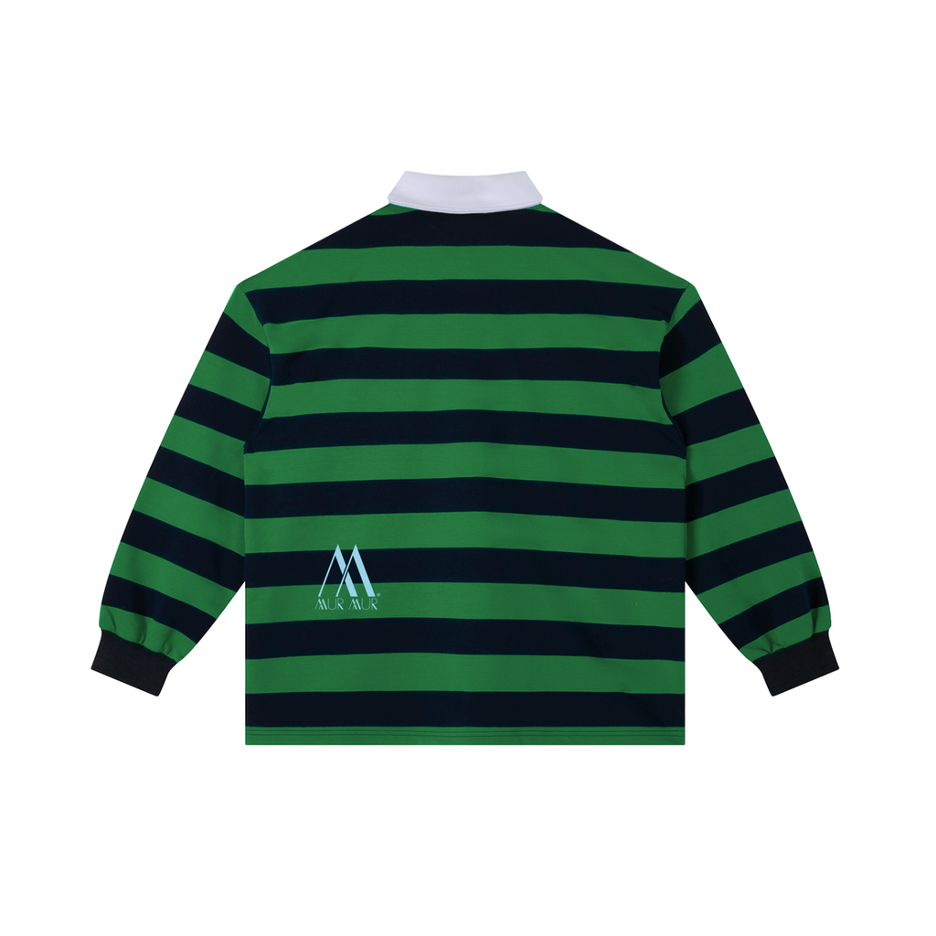 Mur Mur Color-Block Striped Rugby Shirt