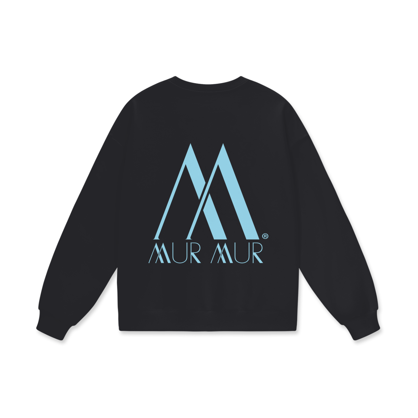 Mur Mur Essential Heavyweight Drop-Shoulder Sweatshirt (Blue Logo)
