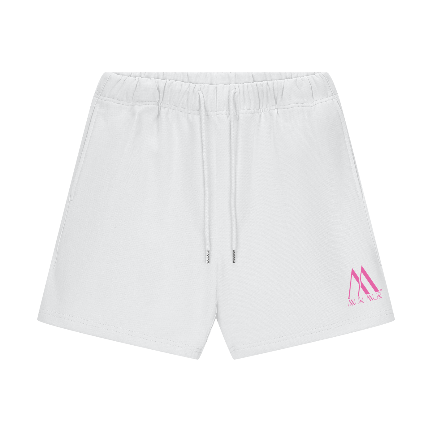 Mur Mur Essential Heavyweight Fleece Shorts (Pink Logo)