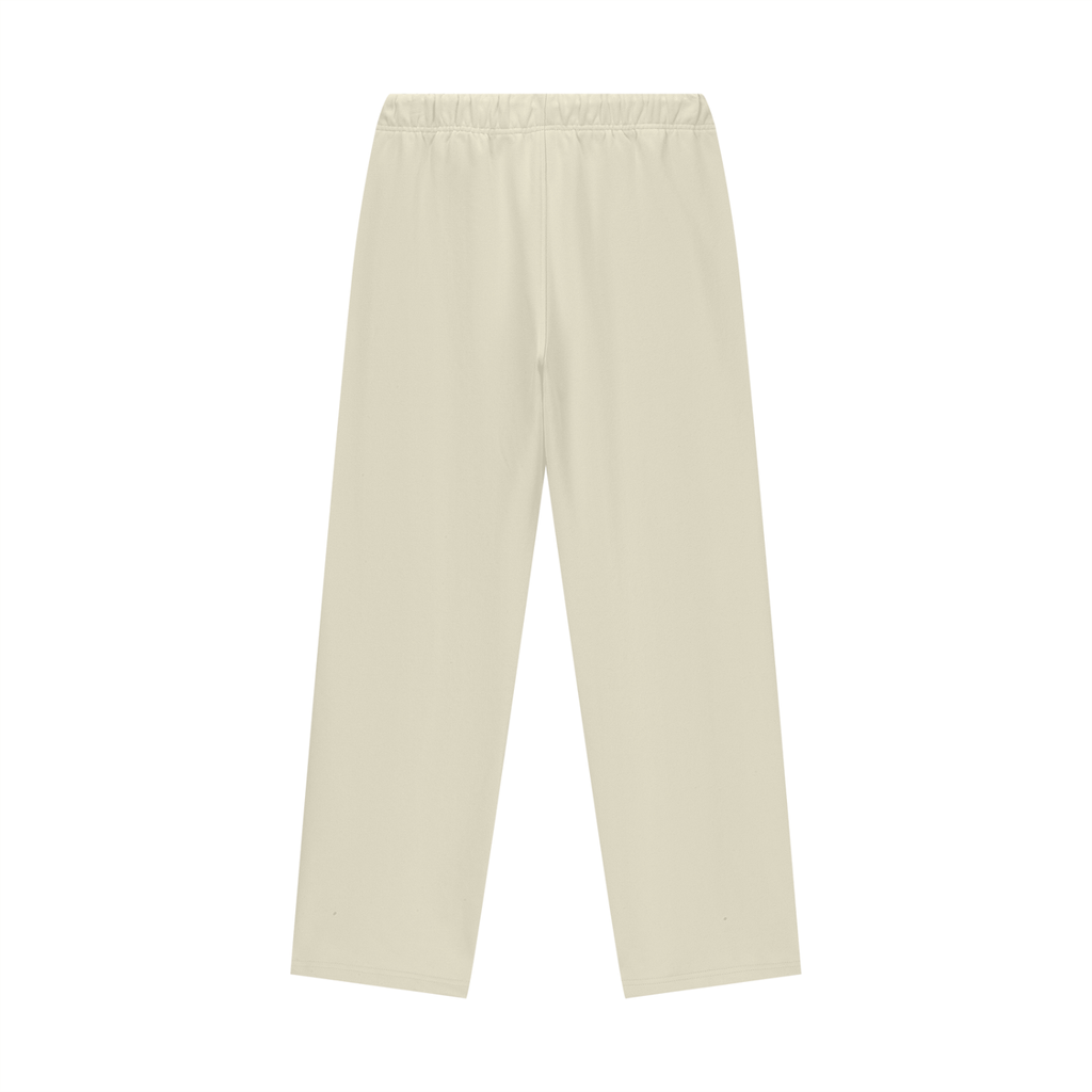 Mur Mur Essential Heavyweight Fleece Straight-Leg Pants (Pink Logo)