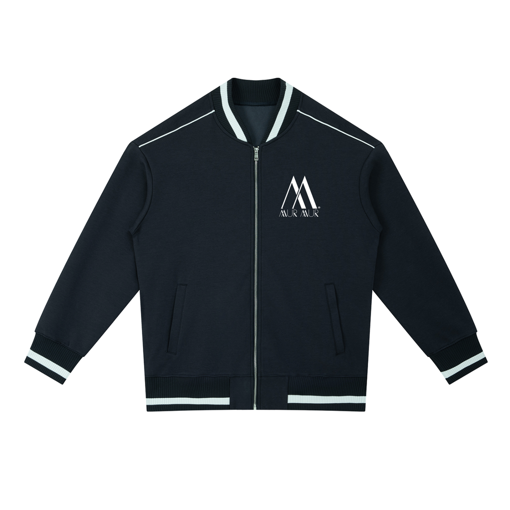 Mur Mur Contrast-Piping Bomber Jacket