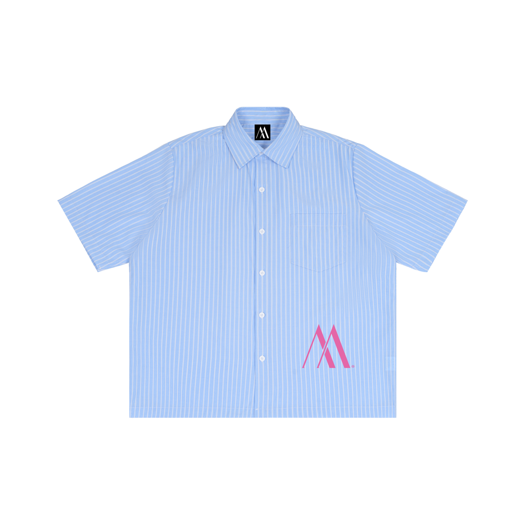 Mur Mur Cabana Boy Striped Boxy Short-Sleeve Shirt