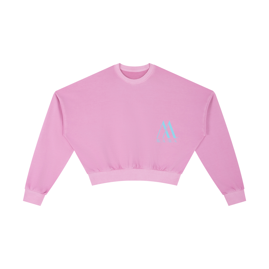 Mur Mur Vintage-Washed Cropped Sweatshirt