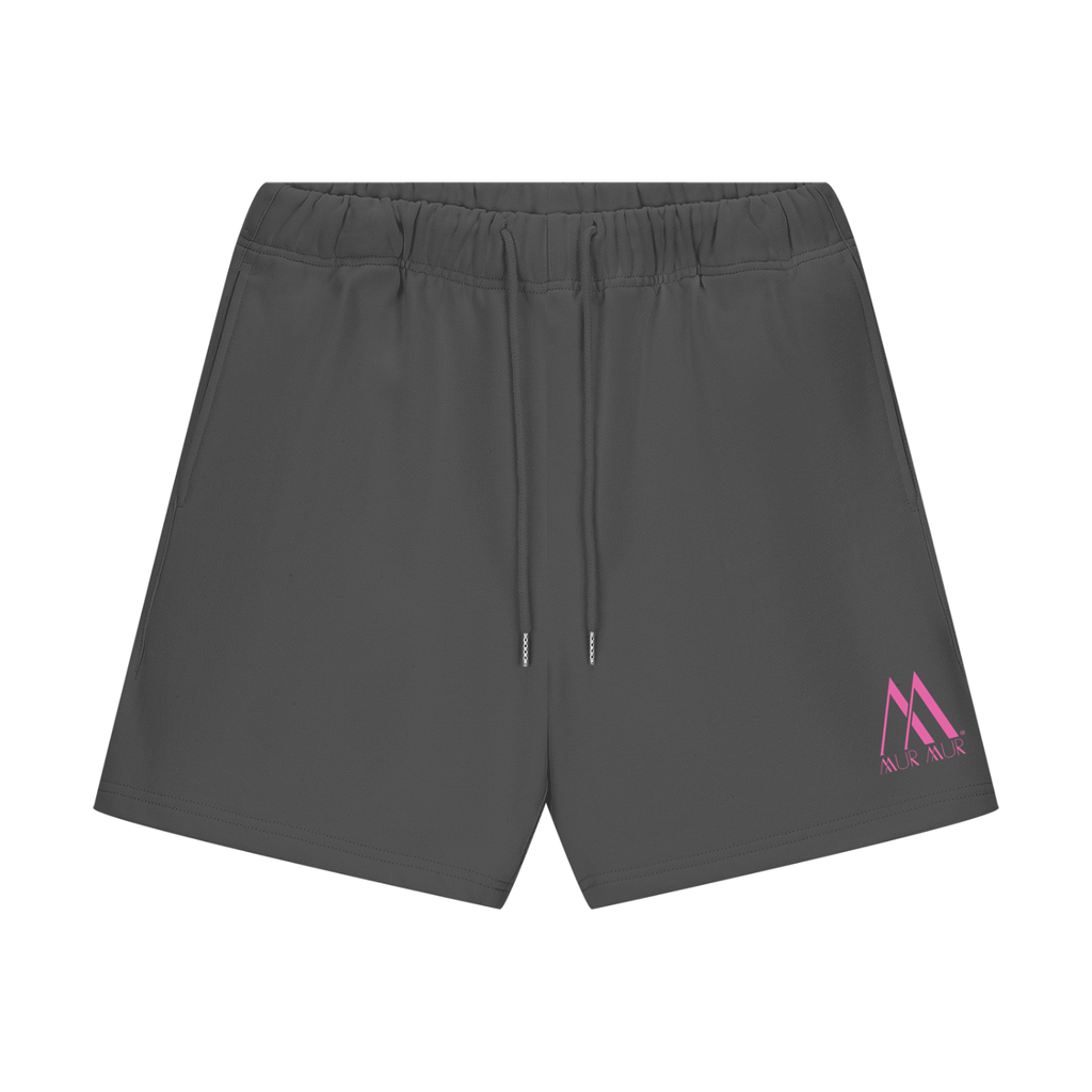 Mur Mur Essential Heavyweight Fleece Shorts (Pink Logo)