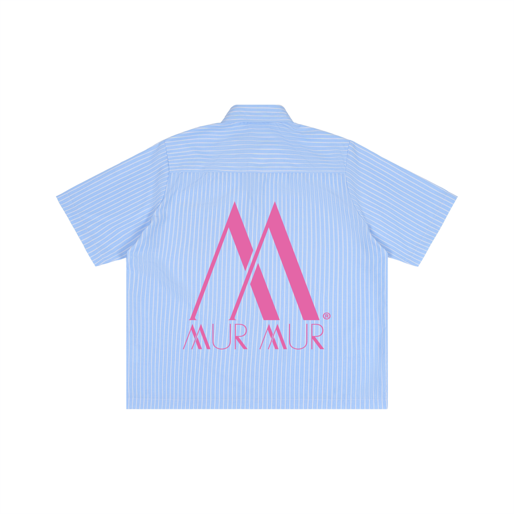 Mur Mur Cabana Boy Striped Boxy Short-Sleeve Shirt