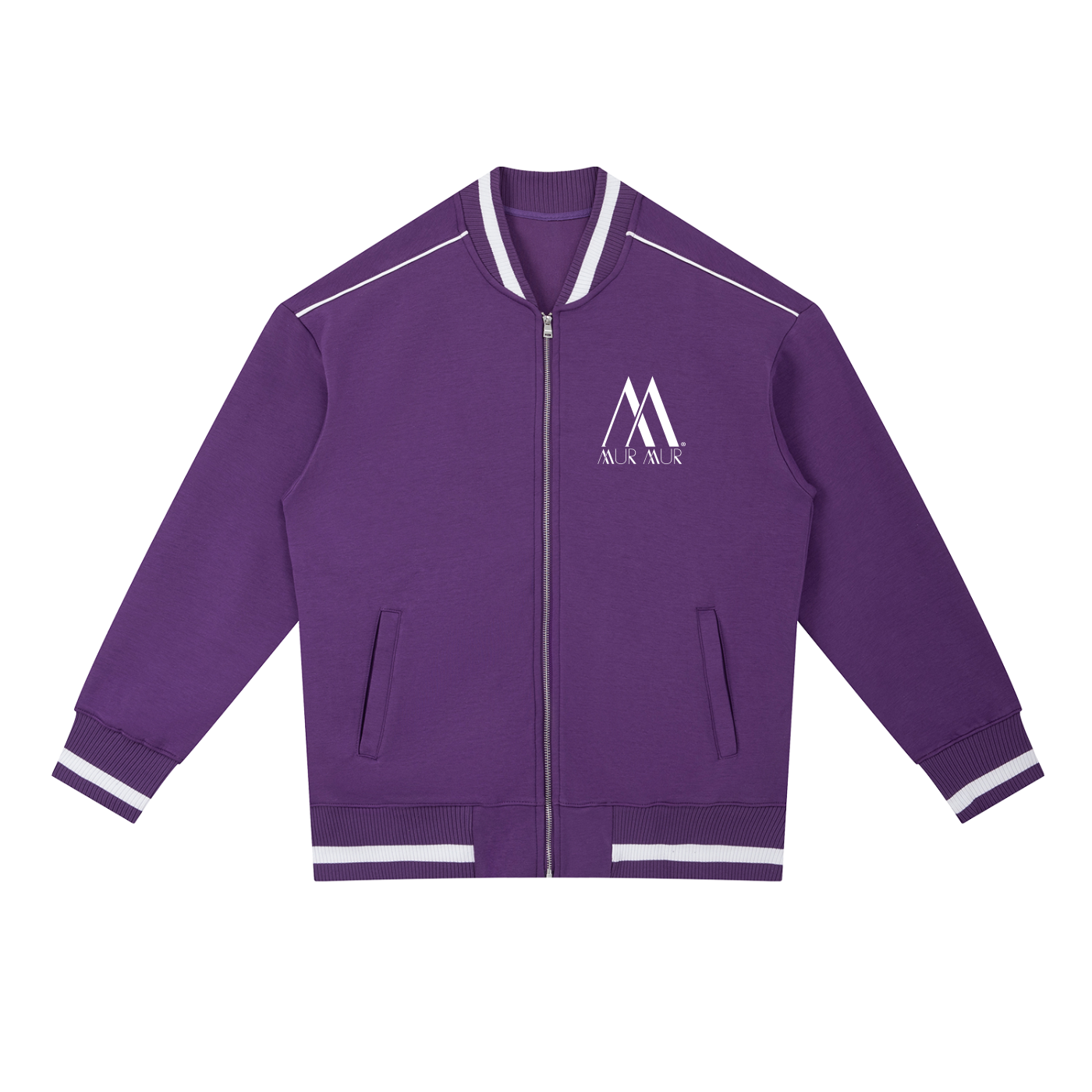 Mur Mur Contrast-Piping Bomber Jacket