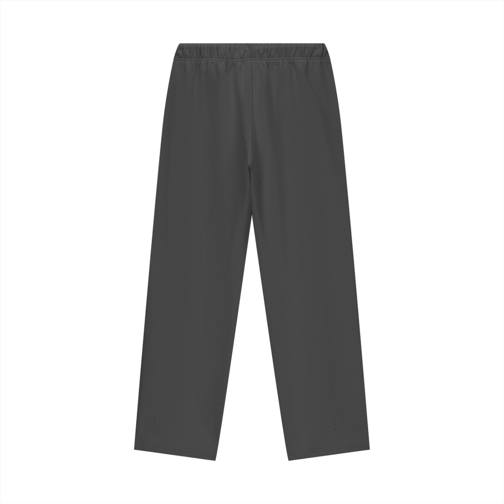 Mur Mur Essential Heavyweight Fleece Straight-Leg Pants (Pink Logo)