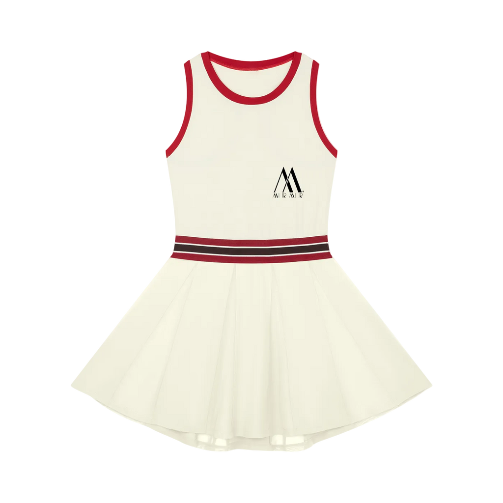 Mur Mur Color-Block A-Line Dress — Red