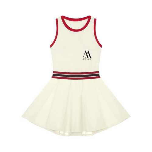 Mur Mur Color-Block A-Line Dress — Red