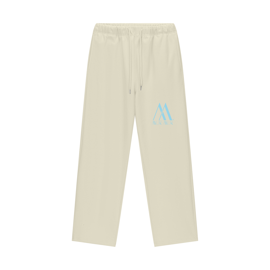 Mur Mur Essential Heavyweight Fleece Straight-Leg Pants (Blue Logo)