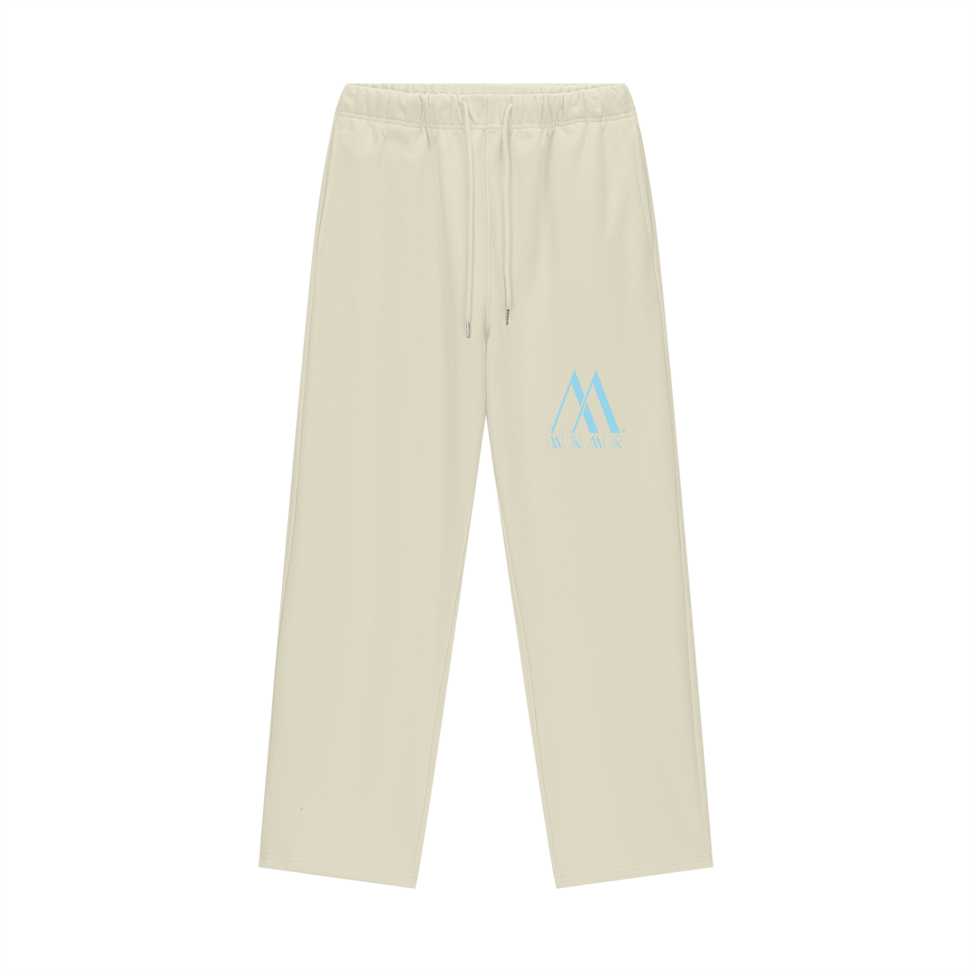 Mur Mur Essential Heavyweight Fleece Straight-Leg Pants (Blue Logo)