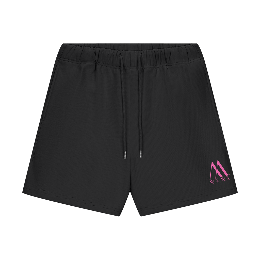 Mur Mur Essential Heavyweight Fleece Shorts (Pink Logo)