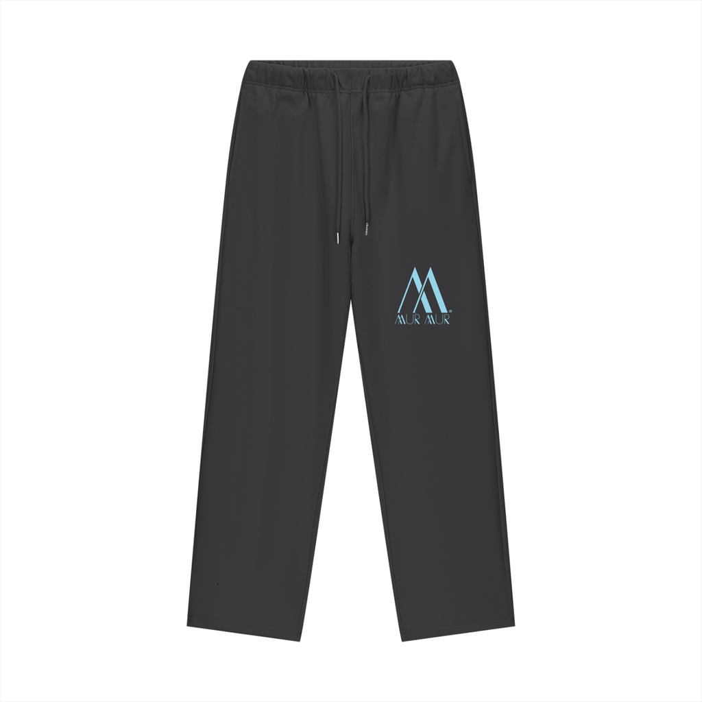 Mur Mur Essential Heavyweight Fleece Straight-Leg Pants (Blue Logo)