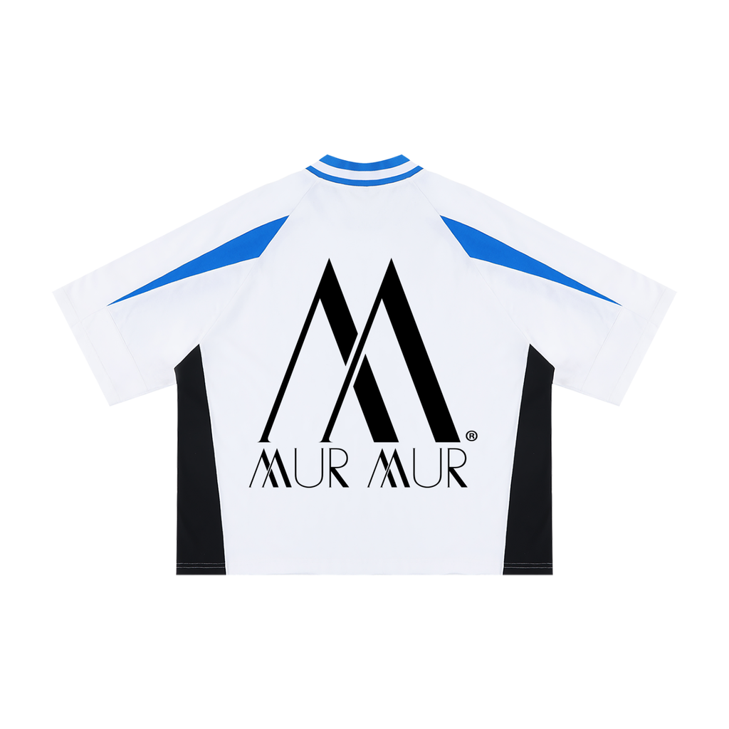 Mur Mur Color Block Raglan Racing Tee (White)
