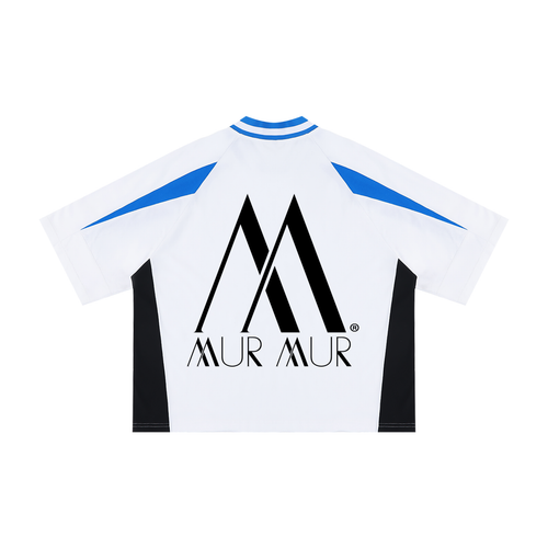 Mur Mur Color Block Raglan Racing Tee (White)