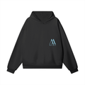 Mur Mur Essential Hidden-Pocket Heavyweight Hoodie (Blue Logo)