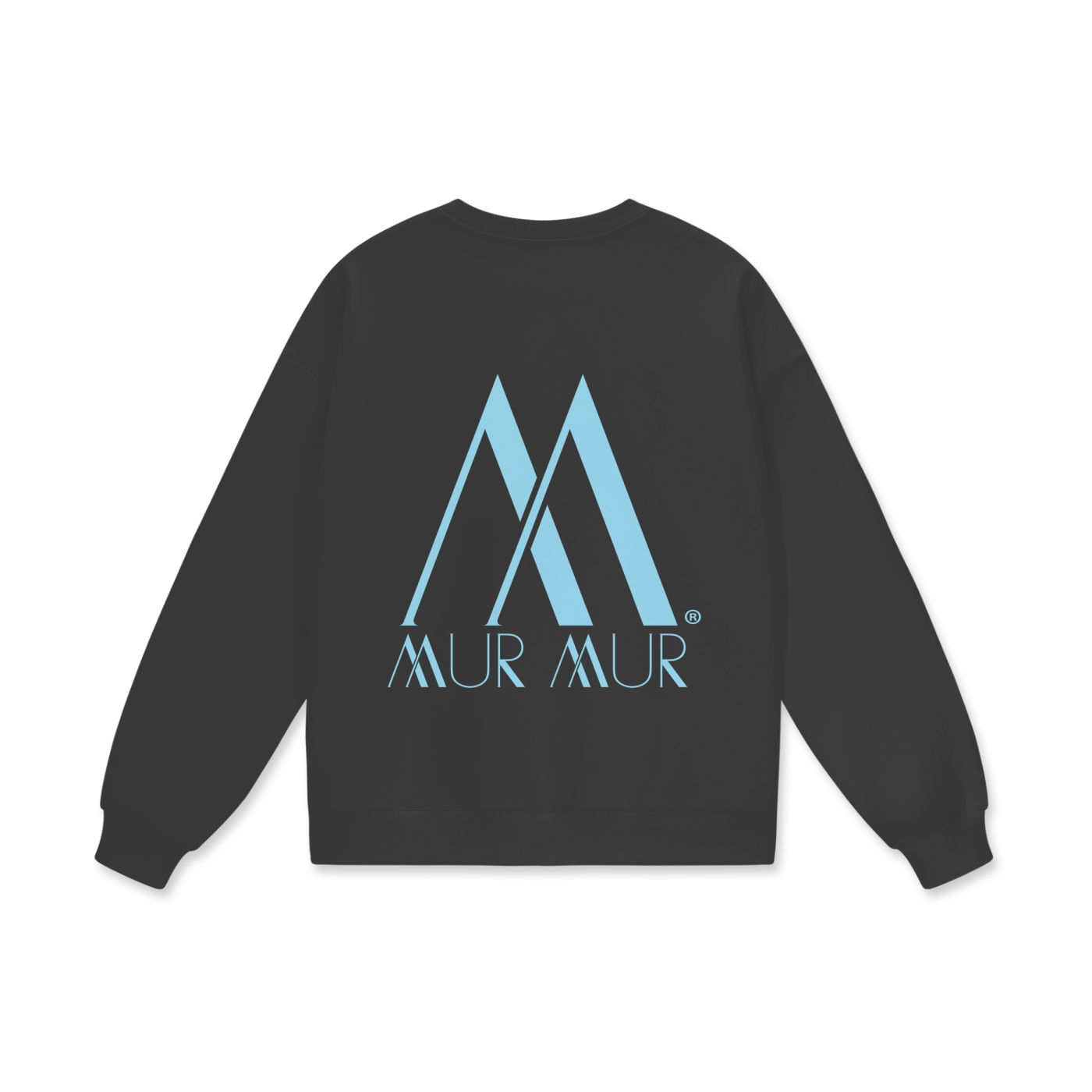 Mur Mur Essential Heavyweight Drop-Shoulder Sweatshirt (Blue Logo)