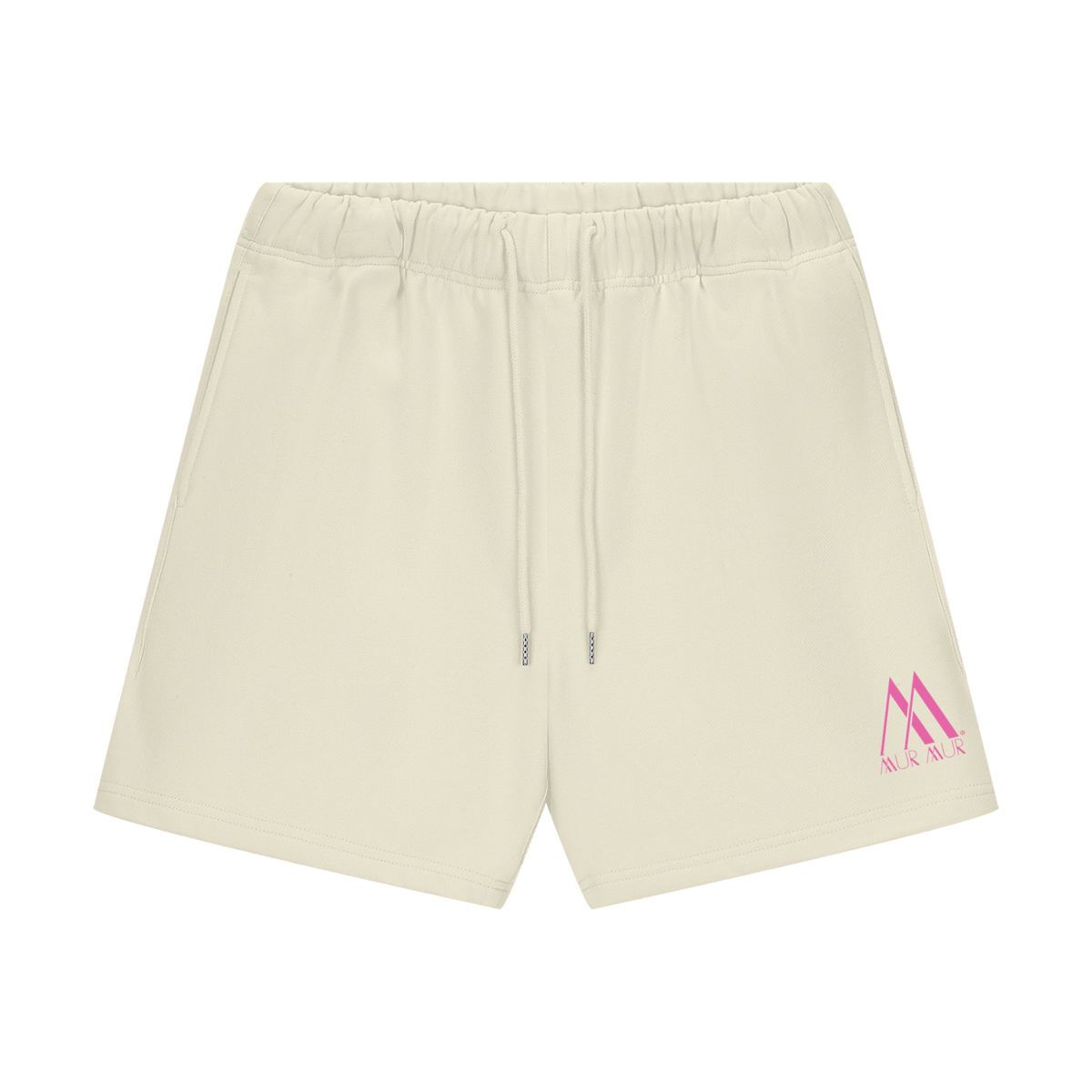 Mur Mur Essential Heavyweight Fleece Shorts (Pink Logo)