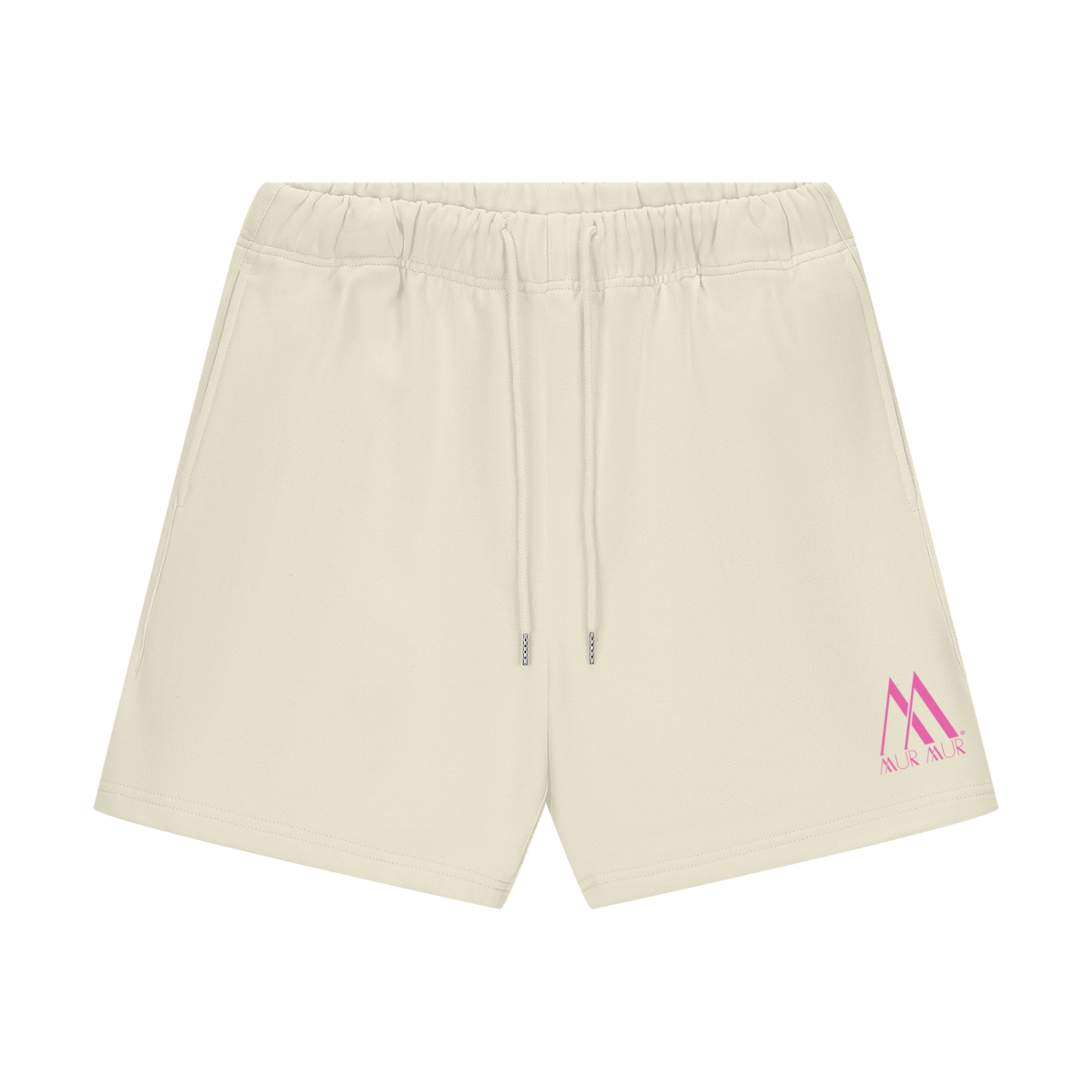 Mur Mur Essential Heavyweight Fleece Shorts (Pink Logo)