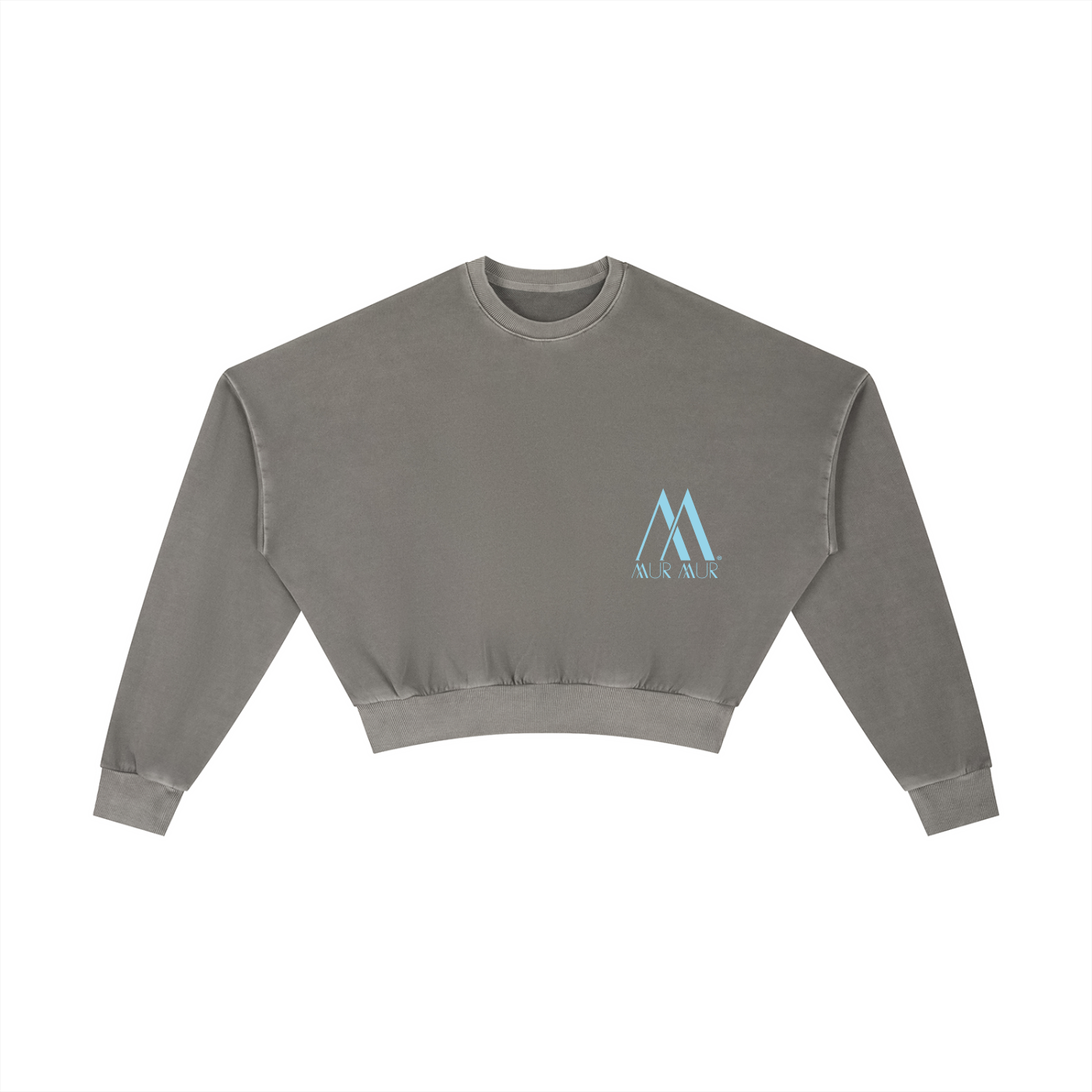 Mur Mur Vintage-Washed Cropped Sweatshirt