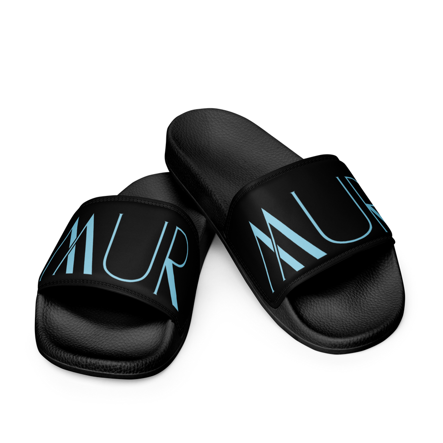 Mur Mur Men’s Slides — Black / Blue Mur