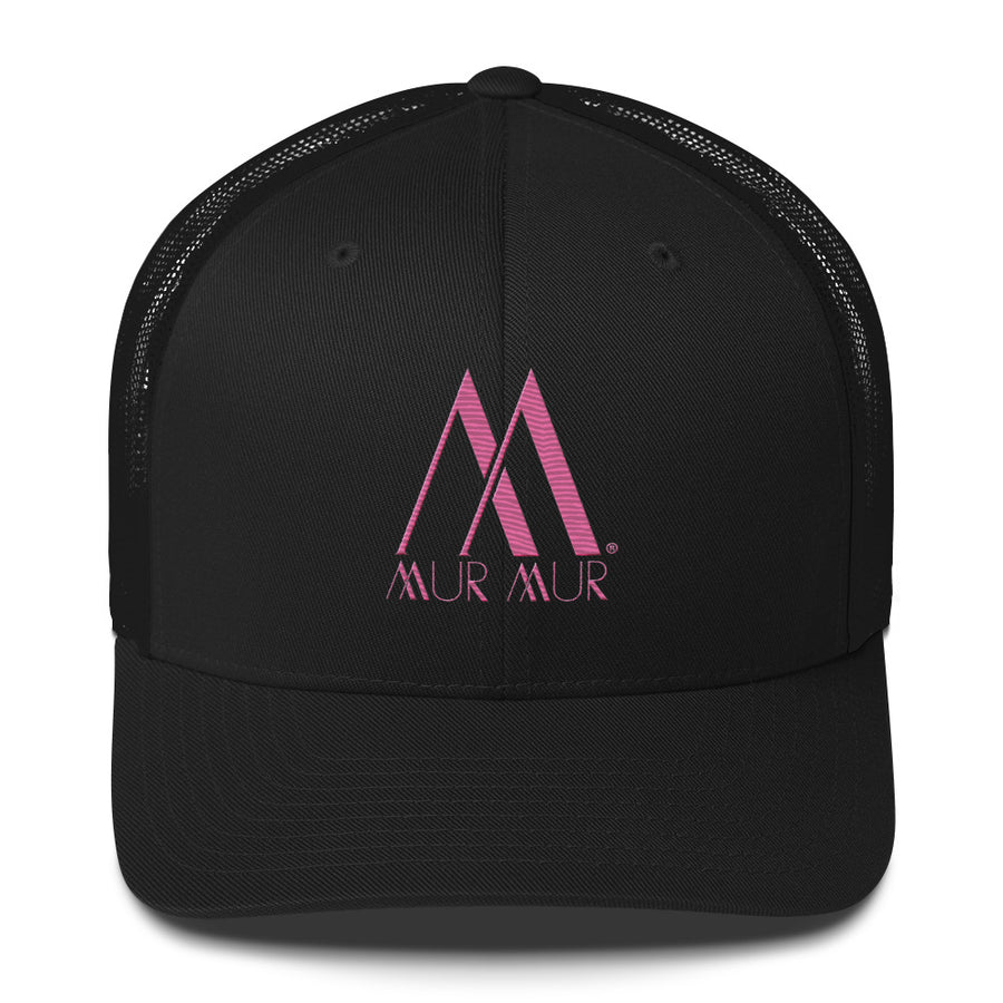 Mur Mur Embroidered Trucker Cap (Pink Thread)