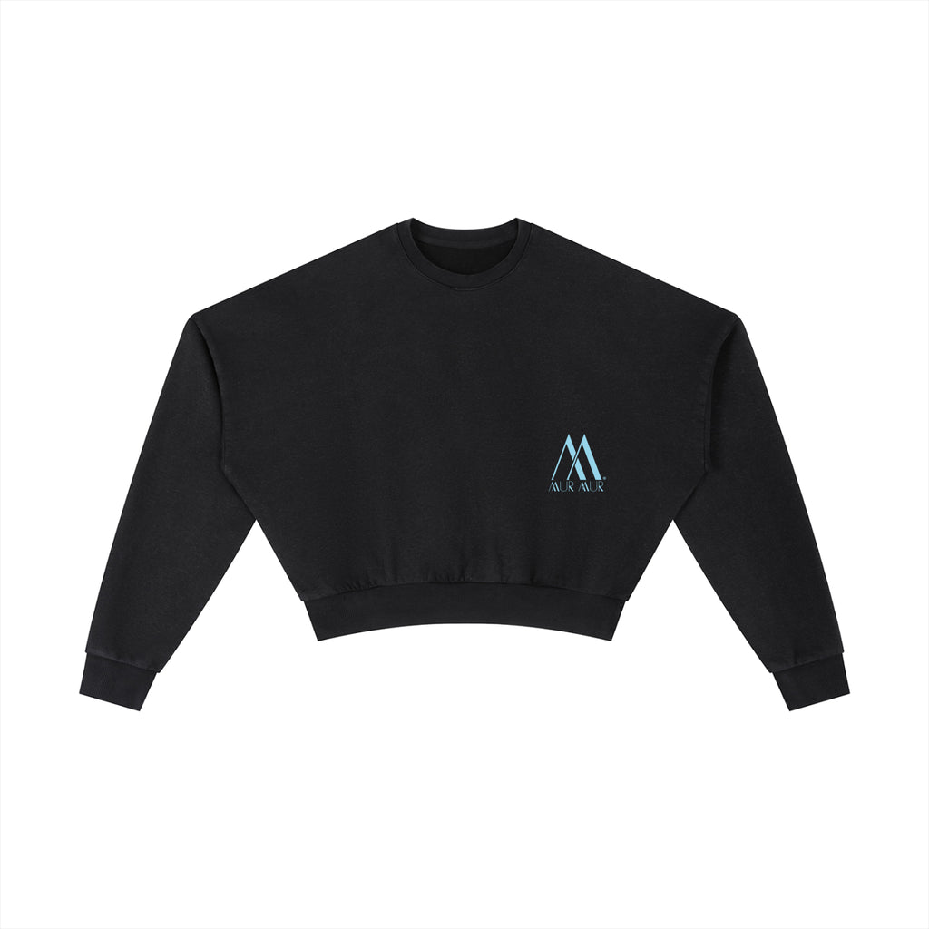 Mur Mur Vintage Washed Crop Sweatshirt
