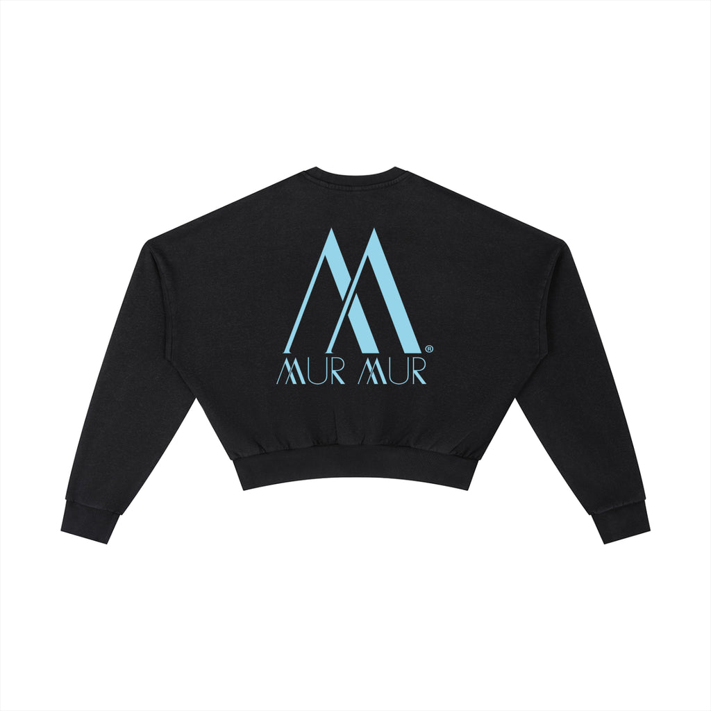 Mur Mur Vintage Washed Crop Sweatshirt