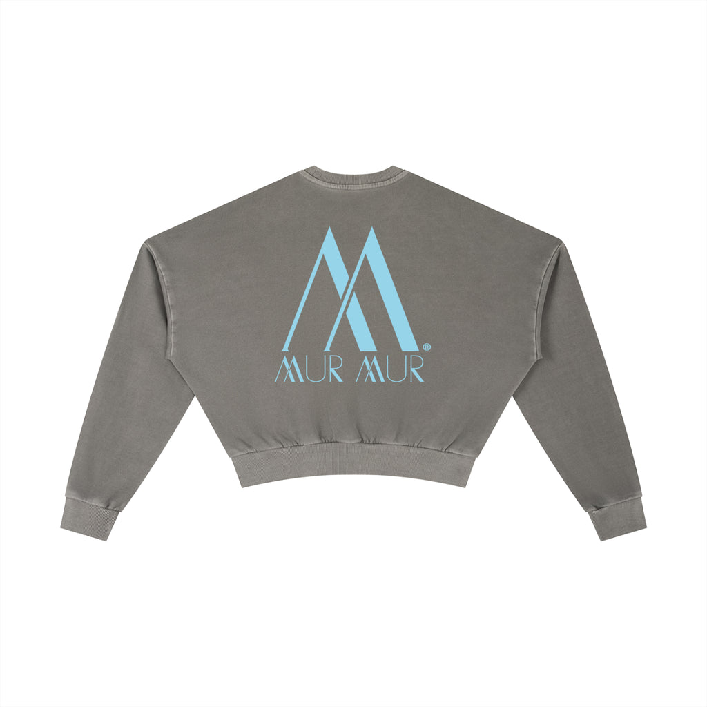 Mur Mur Vintage Washed Crop Sweatshirt