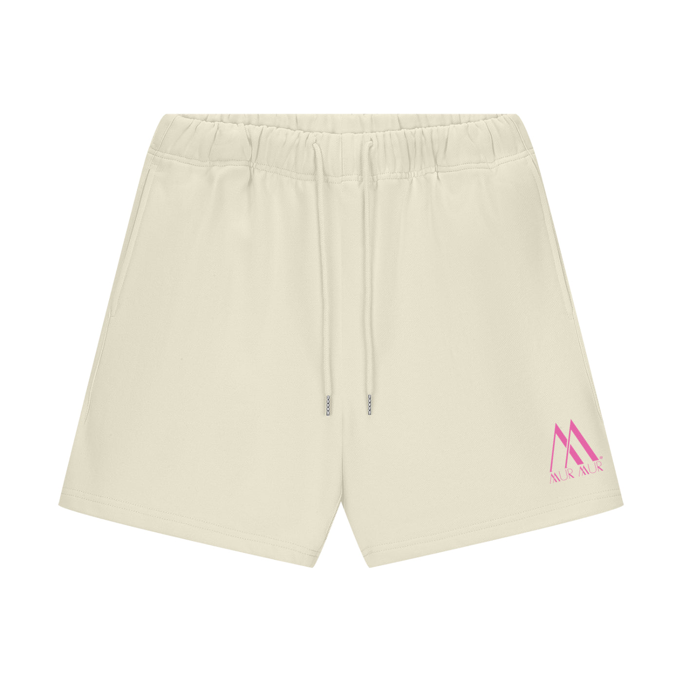 Mur Mur Essential Heavyweight Fleece Shorts (Pink Logo)