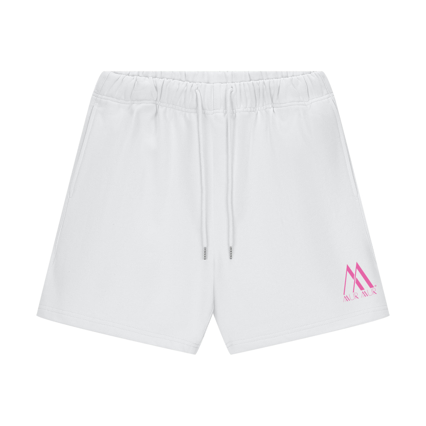 Mur Mur Essential Heavyweight Fleece Shorts (Pink Logo)