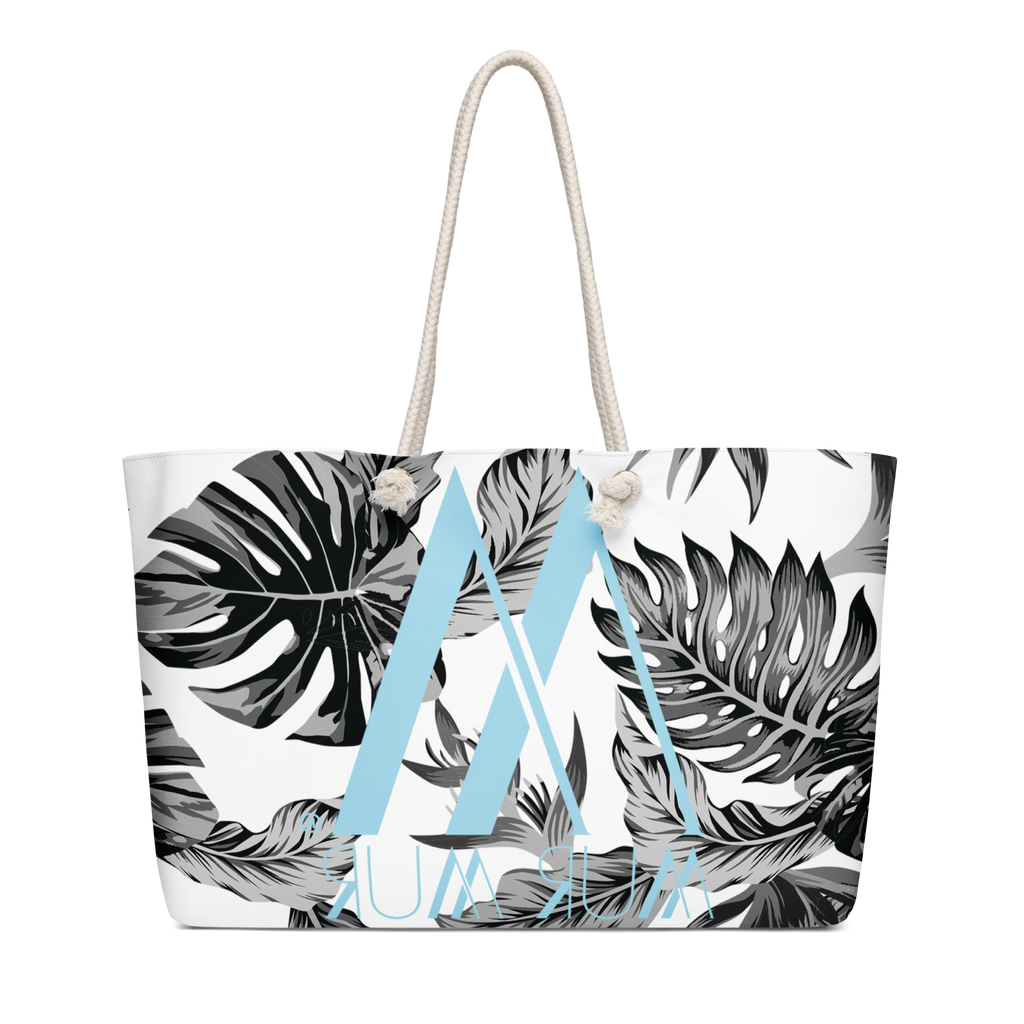Mur Mur Oversized Weekender Bag (Blue Logo)