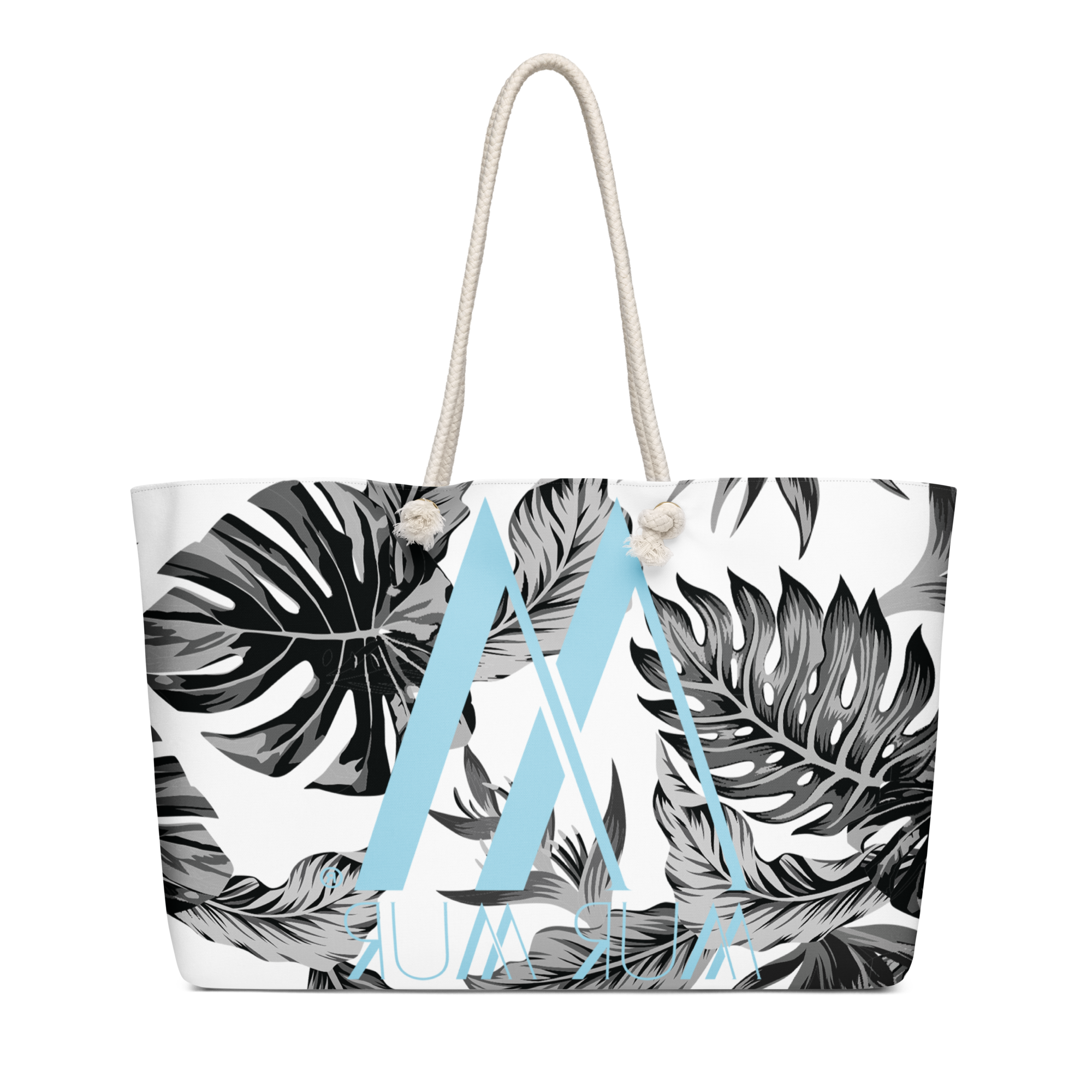 Mur Mur Oversized Weekender Bag (Blue Logo)