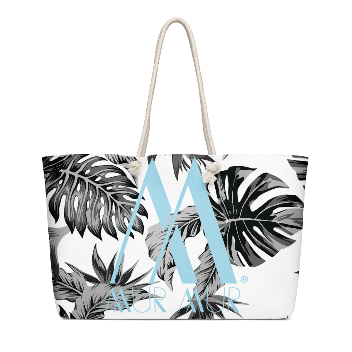 Mur Mur Oversized Weekender Bag (Blue Logo)