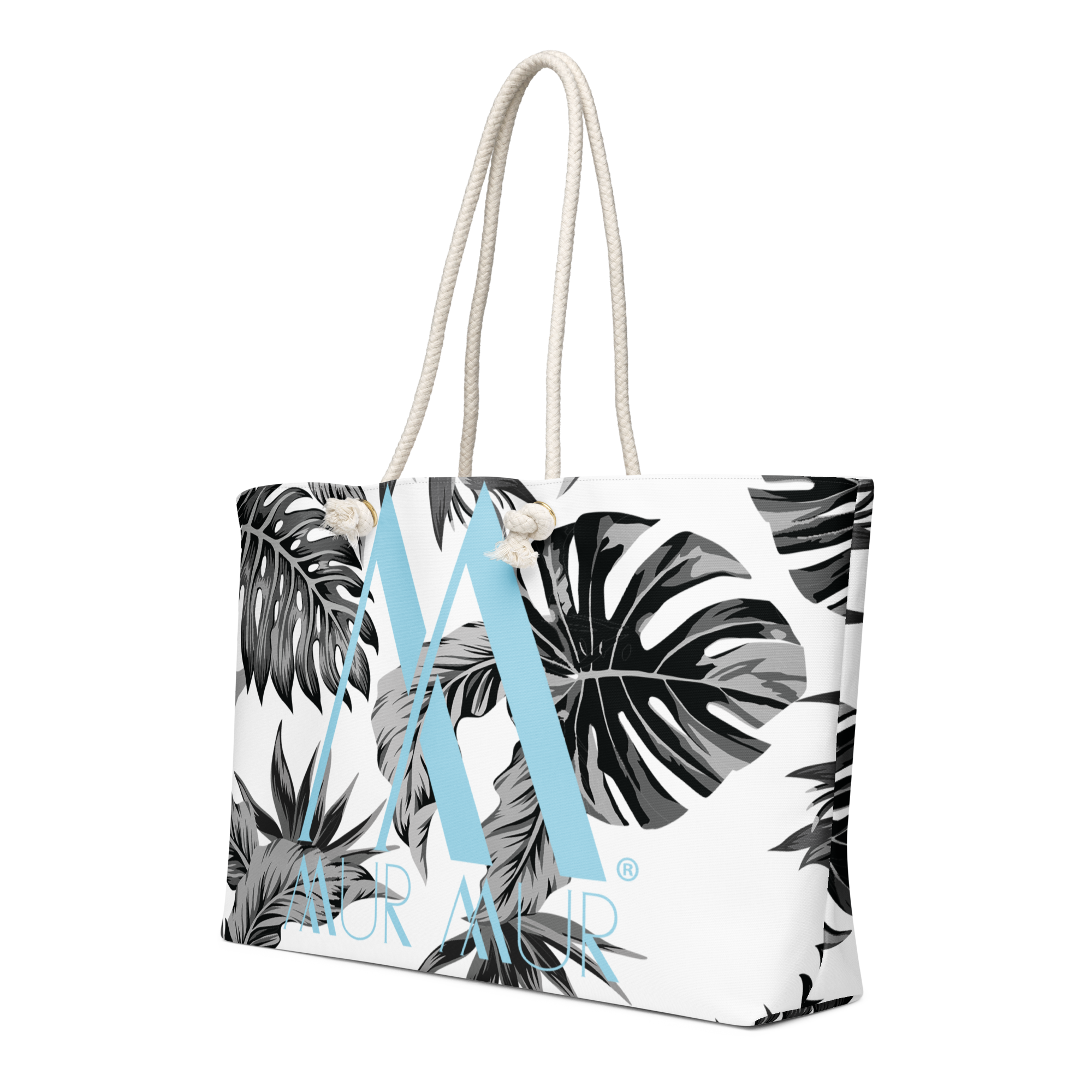 Mur Mur Oversized Weekender Bag (Blue Logo)