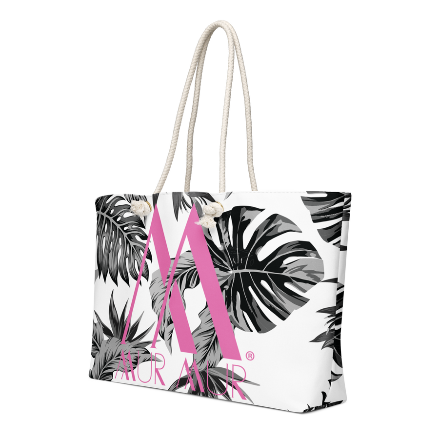 Mur Mur Oversized Weekender Bag (Pink Logo)