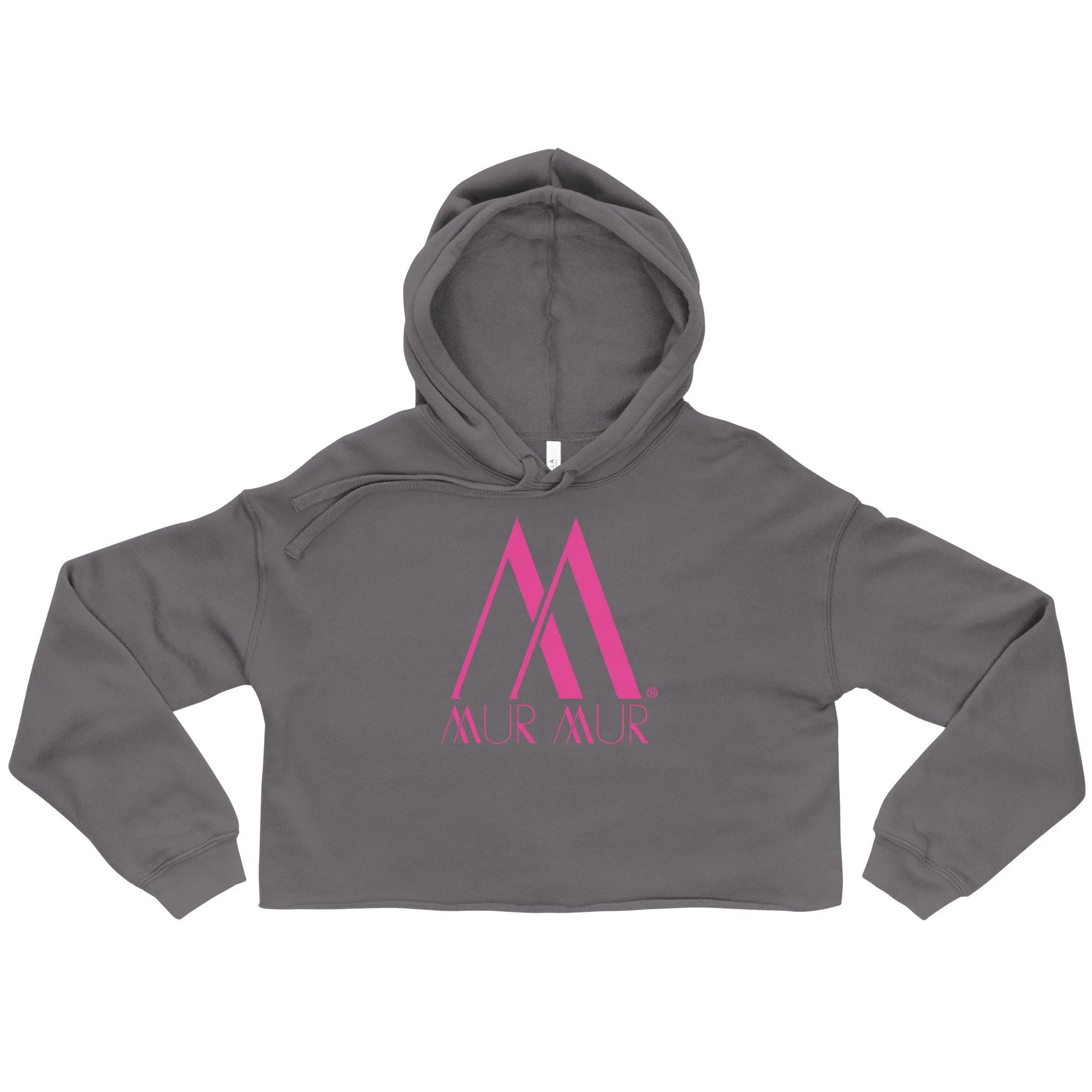 Mur Mur Women's Raw Hem Crop Hoodie